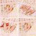 Gold Flowers Nail Art Stickers Decal - 3D Self-Adhesive Flower Leaf Lace Design for Women and Girls - Nail Supplies and Decorations - BL-001MJ - Buy Online on GoSupps.com