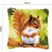 DIY Latch Hook Kit - Squirrel Cushion Cover Sewing Kit - Embroidery for Home Decor - Buy Online on GoSupps.com