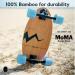 Eggboards Mini Longboard - Ocean Blue Bamboo Cruiser Skateboard 19x9 - Lightweight & Smooth Ride for Adults and Kids - Buy Online on GoSupps.com