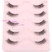 Shop Himirell Short Half Cat Eye Lashes - Natural Look Faux Mink C Curl - 5 Pairs of Russian Curl Accent Corner Eyelashes - Buy Online on GoSupps.com