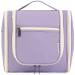 Travel Hanging Toiletry Wash Bag Makeup Cosmetic Organizer for Women (Light Purple (Large))
