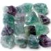 XIANNVXI Fluorite Crystals Natural Raw Crystal Rocks Rough Stones 1" Bulk Reiki Healing Gemstones Tumbling Cabbing Fountain Rocks 0.45lb Green - Fluorite
