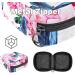 Shop Stylish Storage Bags for Women's Bandages - Blue Butterflies & Pink Floral | Large Menstrual Cup Cylinder with Zip | Ideal for Tampons & Period Inserts - Buy Online on GoSupps.com