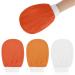 Exfoliating Gloves 3Pcs Body Scrub Glove Bath SPA Exfoliating Mitts Dual-Sided Deep Clean Exfoliation Scrubbing Mitt Dead Skin Remover Glove Deep Body Scrubber for Women and Men(Orange)