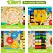 Nukied Motor Cubes | 12-in-1 Montessori Toy for 1+ Year Olds | Wooden Activity Cube for Toddlers | Multifunctional Motor Skills Toy - Buy Online on GoSupps.com
