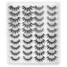 20 Pairs of 6D Natural Look False Eyelashes - Long Black Cat Eye Fake Lashes | Dramatic Fluffy & Soft Thick Reusable Handmade Eyelash Set (4 Styles) - Buy Online on GoSupps.com