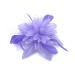 Feather Comb Fascinator for Women Wedding Ascot Races Christening Hair Piece (Lilac)