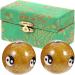 Gleavi 4-Piece Massage Globe Set - Hand & Foot Massage Balls for Relaxation & Exercise - Cloisonn Baoding Balls - Buy Online on GoSupps.com