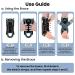 Opove Ankle Support Brace XL - Stabilizing Adjustable Knob Brace for Sprained Ankle, Plantar Fasciitis, and Tendonitis - Men and Women - Black - Buy Online on GoSupps.com