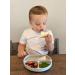 RaZbaby Silicone Suction Baby Plate & Spoon Set | Built-in Place-Mat for Babies | Perfect for Self-Feeding & Led Weaning | Aqua - Buy Online on GoSupps.com