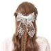 White Lace Hair Bow Clips for Women Cute Tulle Bow Barrettes Women Ribbon Bows Hair Accessories for Girls Toddlers Teens Kids