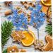 RORPOIR 10pcs Christmas Imitation Berries Christmas Stuffers Artificial Berry Christmas Fake Berry Curly Blue 19X5X5CM - Buy Online on GoSupps.com