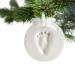 Tiny Ideas Baby Handprint/Footprint Ornament Kit - Holiday Gift/Nursery D cor - Creative Baby Gift & Registry Addition - Stocking Stuffer/Christmas Idea - White Ornament - Buy Online on GoSupps.com