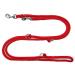 Dog leash double leash training leash for medium dogs up to 45 kg over 39 colors very stable (2.80 m red) 2.80 m red