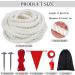 ELCOHO 15ft Soft Polypropylene Tug of War Rope Set with Flag - Fun Team Building Game for Kids & Adults Ideal for Family Reunions & Outdoor Activities - Buy Online on GoSupps.com