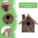 Wooden Bird Nesting Box House - Outdoor Garden Decorative Birdhouse 3.9x3.5x5.9inch - Buy Online on GoSupps.com