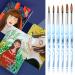 Vesaneae 6-Piece Blue Nail Art Brush Set - UV Gel Acrylic Manicure Tools & Nail Polish Brushes - Buy Online on GoSupps.com