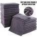 MOONQUEEN Ultra Soft Coral Velvet Washcloths - 12x12 inches, 24 Pack - Quick Drying & Highly Absorbent - Bath, Spa, Facial, Fingertip Towel Set (Grey) - Pack of 24 - Buy Online on GoSupps.com
