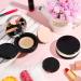 Portable Cushion Foundation Box with Refillable Powder Puff - 2 Piece Set for Women Travel - Black - 0.5 oz - Buy Online on GoSupps.com