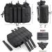 WYNEX Tactical Mag Admin Pouch with Triple Stacker Magazine Holder - Black - Buy Online on GoSupps.com