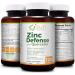 Sun Nutritionals Zinc Defense with Quercetin, EGCG, Bromelain, Vitamin C & D - 2-Month Supply (120 VCaps), Non-GMO, Gluten-Free - Buy Online on GoSupps.com