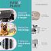 Paw Place 2-in-1 Dog Deshedding Brush for Shedding and Grooming - Blue & Black - Buy Online on GoSupps.com