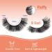 Natural Look False Eyelashes 15mm Wispy Cat Eye Lashes That Look Like Extensions 5D Volume Fake Lashes CC Curl Fluffy Eyelash 7 Pairs by JIMIRE - Buy Online on GoSupps.com