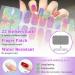22 STK Glitter Gel Nail Polish Stickers - Self-Adhesive Nail Foils for Long-Lasting Gellack Wraps | UV/LED Lamp Required | Perfect for Carnival - Buy Online on GoSupps.com