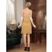 Kayamiya Women's Fringe Flapper Dress - 1920s Great Gatsby Costume in Gold - Buy Online on GoSupps.com