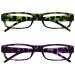 The Reading Glasses Company Green & Purple Tortoiseshell Readers Value 2 Pack Women Ladies UVR2PK009_009PP +2.00