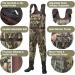 HISEA Neoprene Chest Waders with Boots - Truetimber Drt Camo, Size 11 | Men's Duck Hunting Waders - Buy Online on GoSupps.com