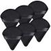 Triangle makeup powder quaste soft triangle puff velours powder -quaste face triangle reusable triangle make up sponge pads (6 pieces | black & black)