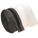 2 Rolls 11 Yards Pants Edge Shorten Self-Adhesive Pants Mouth Paste, Permanent Washable Iron-On Hem Clothing Tape, Fabric Fusing Tape for Pants Jeans Clothes,Each 1in x 5.5yd(25mm x 5m),Black + White