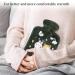 Buy 2PCs Silicone Hot Water Bottles - Leak-Proof Plush Heat Cushions for Pain Relief | Safe Durable & Eco-Friendly (Dark Green) - Buy Online on GoSupps.com
