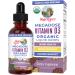 MaryRuth Organics Vitamin D3 Liquid Drops | Megadose 4000 IU | USDA Organic Liquid Vitamin D Spray for Adults & Kids | Immune Support & Bone Health | Vegan | Gluten Free | Non-GMO | 30 Servings