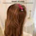 6 Pack Non-Slip Silicone Hair Clips for Styling & Sectioning - No Crease Duckbill Clips for Thick & Thin Hair - Professional Salon Quality - Pink - Buy Online on GoSupps.com