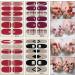 Lattcure Nail Stickers 16 Sheets (192 PCs) Self-Adhesive Nail Art & DIY Decoration with Mini Nail File | Trendy Fashion Nail Tickers - Buy Online on GoSupps.com