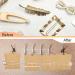 KLUFO 50 Pcs Hair Clip Display Cards Hair Bow Holder Cards Brown Hair Bow Display Cards Rectangular Clip Collecting Cardboard for Hair Barrettes Jewelry Organizing Packaging Accessories 4.75x5.25 in - Buy Online on GoSupps.com
