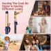 Rotating Curling Iron 5 Temperature 1 1/4 in Automatic Curling Iron Dual Voltage 360 Rotating Hair Curler Travel Auto Hair Curling Wands 1H Auto-Off & 30s Fast Heat Self Curler Hair Styling Tools Blue - Buy Online on GoSupps.com