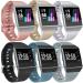 6 Pack Sport Bands Compatible with Fitbit Ionic Bands for Women Men, Replacement Soft Silicone Wristbands Rose Gold, Silver, Gold, Black, Gray, Slate, Large