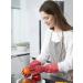 Lanon Wahoo Reusable Household Gloves - Skin-Friendly Cotton Lined Kitchen & Cleaning Gloves - Size S - Red - Durable & Comfortable - Buy Online on GoSupps.com
