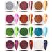 12 Jar Pearl Powder Nail Chrome Set - Rose Gold Purple Holographic Glitter & 8 Eyeshadow Brushes | Reflective Mirror Effect - Buy Online on GoSupps.com