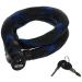 Abus tank cable lock IVERA Steel-O-Flex 7200-cable lock made of steel cable with tank made of steel sleeves-Abus security level 7 black 85 cm single