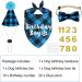 Dog Birthday Party Supplies Set - Light Blue Plaid Bandana, Hat, Bow Tie & Number for Small, Medium, Large Dogs | JOTFA - Buy Online on GoSupps.com