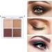 Eyeshadow Palette Waterproof Long Lasting 4 Colors Matte Shimmer Ultra Pigmented Eye Shadow Eye Makeup Eyeshadow Palette Eye Shadow Set. (#02) - Buy Online on GoSupps.com