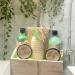 Gift Sets for Bath Spa Shower |6-piece wellness set|260ml shower gel 260ml bubble bath 300g bath salt 50ml body scrub 50ml body lotion sisal pad feature: In wooden Basket. - Buy Online on GoSupps.com