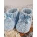 Royal Icon Newborn Baby Booties with Bow - Soft Knitted Unisex Bootees (0-3 Months) - Indoor/Outdoor Use - Blue RI354 - Buy Online on GoSupps.com