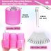 Jumbo Hair Curlers Rollers Set - 24Pcs Self Grip Rollers with Stainless Steel Clips for Long & Short Hair Volume - Buy Online on GoSupps.com