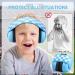 Adjustable Baby Ear Protection Headphones | Noise Cancelling Earmuffs for Toddler Kids (Blue) | 3 - 24 Months | Includes Cloth Bag - Buy Online on GoSupps.com