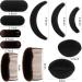11pc Sponge Volume Hair Bases Set for Women - Bump Up Inserts & Styling Tools in Black Brown - DIY Hairstyles Accessories - Buy Online on GoSupps.com